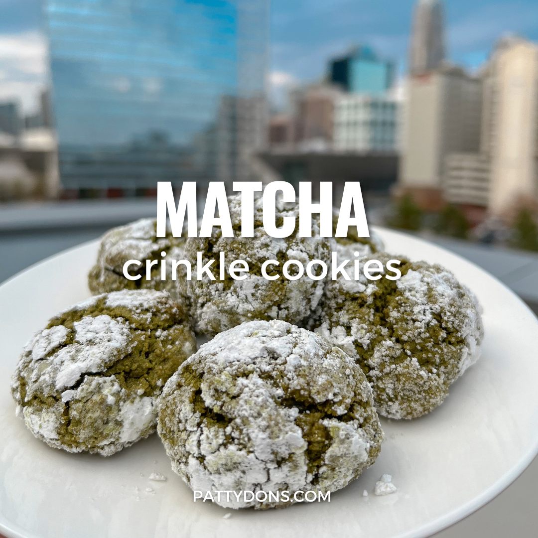 Matcha Crinkle Cookies Recipe