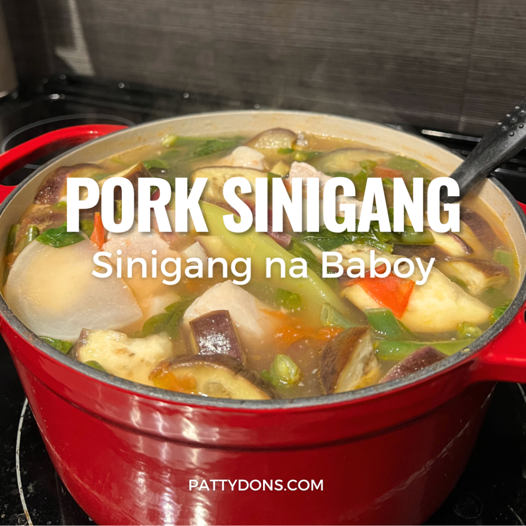 Pork sinigang or 'Sinigang na Baboy'